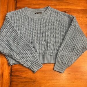 Light Blue Crew Neck Sweater